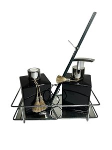 Kit Aromatizador Sabonete Alecrim e Bandeja Aramada
