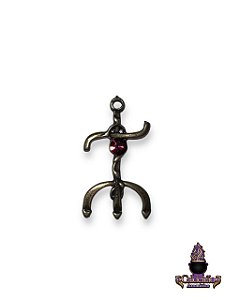 Miniatura Garfo de PG Cobre com Pedra 05cm