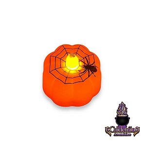 Halloween Mini Vela Eletronica Abobora 4,7x4Cm