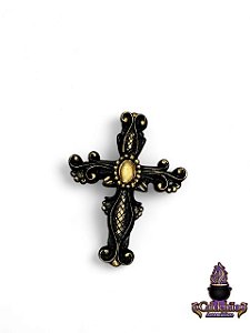 Lancamento Cruz de Parede Ouro Velho Modelo Resina 11cm