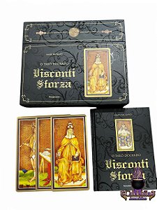 Baralho Box O Tarô Dourado Visconti-Sforza 78 cartas e 1 Livro Ed Pensamento