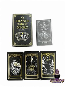 Baralho O Grande Tarot Negro 78 Cartas Ed Boutique do Baralho