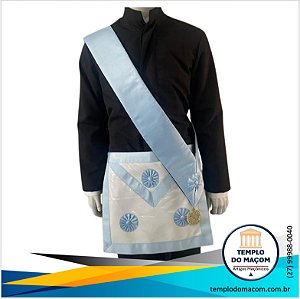 Kit Mestre Maçom (Avental, Faixa e Joia) - REAA - GOB/GL