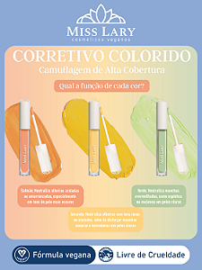Corretivo Líquido Colorido Vegano