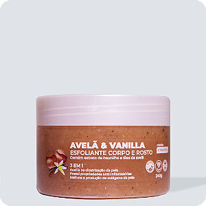 Esfoliante Corpo e Rosto Avelã & Vanilla