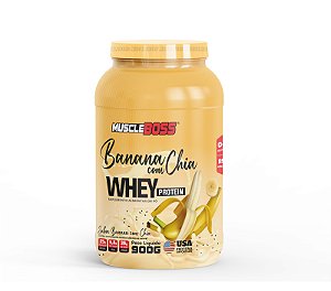 Whey Protein 900g - Sabor Banana com Chia