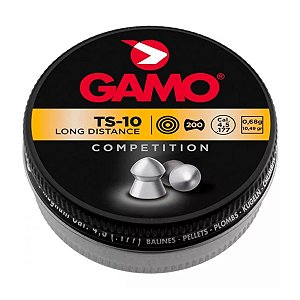 Chumbinho Gamo TS-10 Longa Distancia Competition 4,5mm 200un
