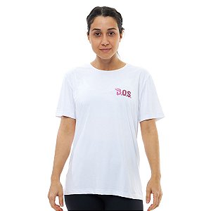 Camiseta Treino BOS Dry Fit Esportes com Uv50+ Branca