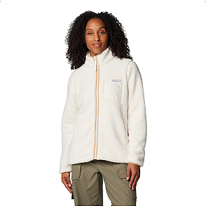 Jaqueta Fleece Columbia Feminina West Bend Full Zip Creme