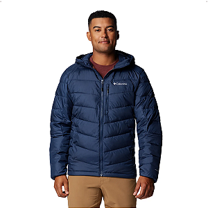 Jaqueta Columbia Masculina Labyrinth Loop Capuz Azul Marinho