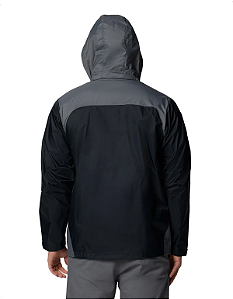 Jaqueta Columbia Corta Vento Glennaker Lake II Preto e Cinza