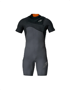 Short John Manga Curta Chestzip 1mm Masculino Flexxxa Pro Surf Mormaii