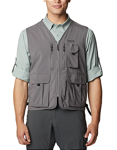 Colete Columbia Masculino Silver Ridge Utility Vest Cinza