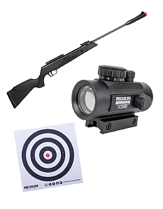 Kit Carabina Pressão Rossi Viper Gas Ram 80k 6,35mm +Red Dot