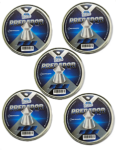 Kit 05 Lata Chumbinho Yankee Predador 4,5mm Destruição