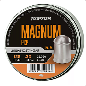 Chumbinho Raptor Magnum PCP 5,5mm Longa Distância 125un