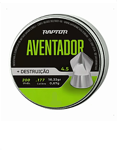 Chumbinho Raptor Aventador 4,5mm Destruição Impacto 200un
