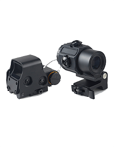 Kit Red Dot Discovery HD558 + Magnifier G43 3x Rebatível Trilho 22mm Picatinny para Carabina e PCP