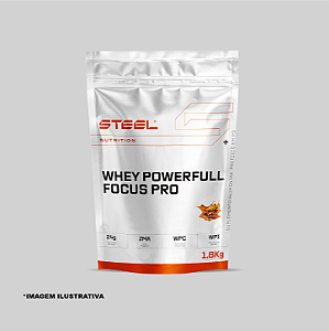 Whey Powerful Focus Pro 1,8kg - Refil - Zero Soja