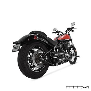 Escapamento Vance & Hines Hi-Output Grenades - Preto - Softail 1986 - 2017