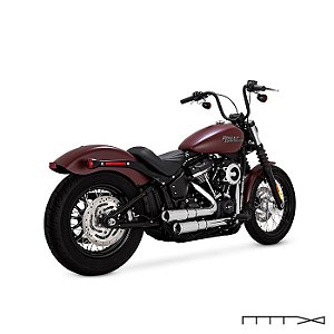 Escapamento Vance & Hines Mini Grenades - Cromado - Softail 2018 - 2023 - Deluxe - Fat Bob - Slim - Low Rider