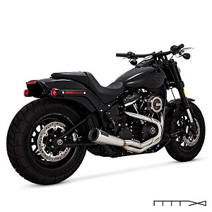 Escapamento Vance & Hines Upsweep 2 into 1 - Stainless - Softail 2018 - 2023 Fat Bob - Low Rider S