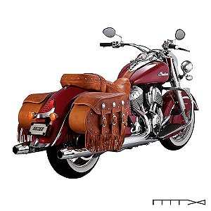 Ponteira Classic Billet End Caps 4 Cromada - Indian - Chief Classic - Chief Vintage - 2014 - 2017