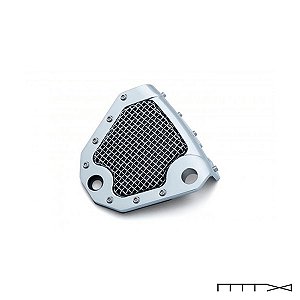 Capa da pinça cromada modelo Mesh para Dyna e Softail - Kuryakyn