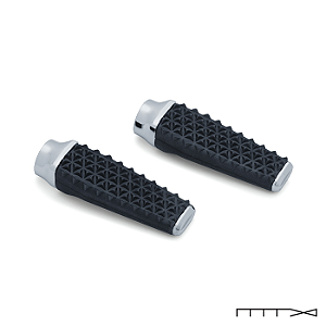 Pedaleira Para Passageiro Modelo Thresher - Cromada - Softail 2018 - 2020 - Kuryakyn