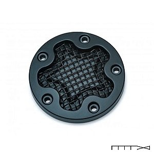 Timing Cover preta modelo Mesh - Kuryakyn