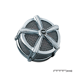 Filtro de Ar de Alta Performance Modelo Mach 2™ - Cromado - Touring 2008 - 2016 - Softail 2016 - 2017