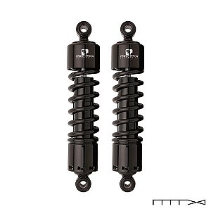 Amortecedor Traseiro Progressive Suspension - 11'' Heavy Duty - Preto - Dyna 2007 - 2017