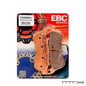 Pastilha de Freio Dianteira EBC Double-H (Sinterizada) - HD SPORTSTER 2014-2020