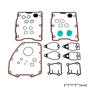 Kit de Juntas do Motor Cam Service - Dyna 99 à 17 / Softail 00 à 17 / Touring 99 à 16 - James Gaskets