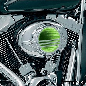 Capa da Tampa do Filtro de Ar com Fundo Infinito - Cromada - Harley Davidson