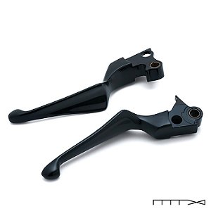 Manete Kuryakyn Modelo Boss Blades – Preto – Embreagem a Cabo – Dyna 96-17, Softail 96-14, Sportster 96-03 e Touring 96-