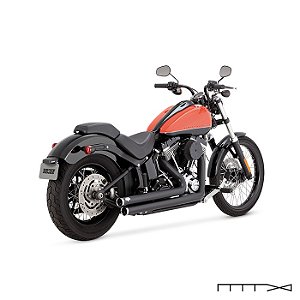 Escapamento Vance & Hines PCX™ Big Shots Staggered 2 Into 2 - Preto - Softail 1986 - 2017
