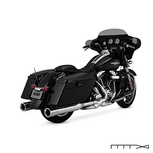 Ponteira Vance & Hines Oversized 450 Destroyer - Cromada - Touring 2017 - 2023