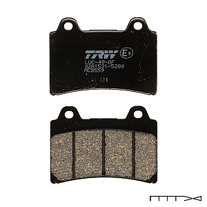 Pastilha de Freio Orgânica Traseira TRW - Yamaha XV 1600 Wild Star 2000 - 2004
