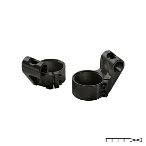 Abraçadera (Suporte) para Semi-Guidão Trw Lucas, Mod. System 2 - Perfil Médio - Preto - 45Mm