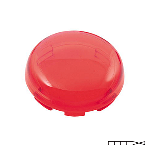 Lente Vermelha para piscas modelo Bullet - Chris Products