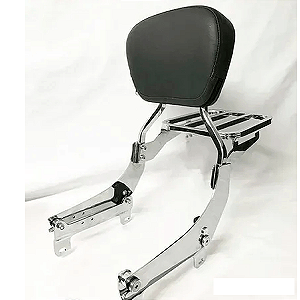 Sissy Bar Destacável Cromado Rasante Tubular Harley Davidson Touring 2014 - 2023