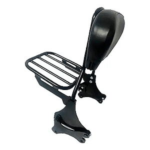 Sissy Bar Destacavel Preto Fosco Rasante Maciço Sportster 883 até 2020