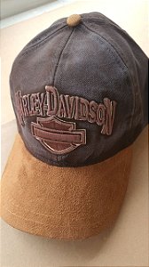 Boné Harley Davidson Logo 2 Marrom