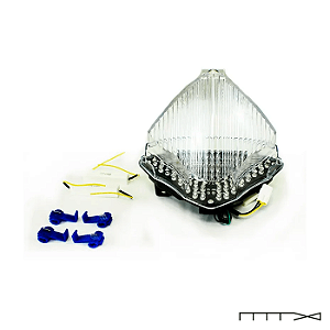 Lanterna Em Leds Integrada Com Pisca - Yzf R1 2004 - 2006 - Ledslight