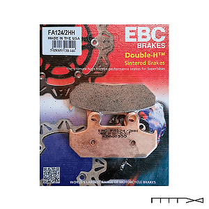Pastilha de freio Sinterizada EBC para motos Gold Wing (88-89 / 90-00) e Shadow (88-93) - Ebc Brakes