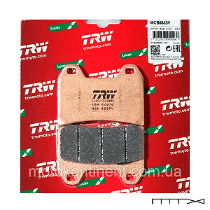 Pastilha de Freio Dianteira Trw Lucas - Bmw / Ktm / Ducati / Husqvarna / Mv Agusta