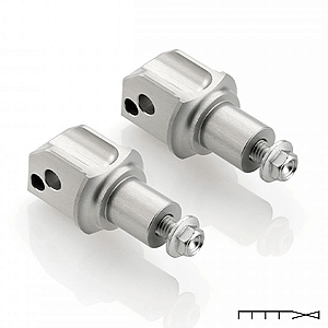 Adaptador para Pedaleira Diant. Rizoma (Par) - R6 03-05 E <08 /R1 02-03 E <09