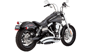Escapamento Vance & Hines PCX™ Big Radius 2 into 2 - Cromado - Dyna 2010 até 2017