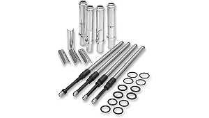 Kit de Varetas Ajustáveis Quickee S&S Cycle com Capa Cromada Twin Cam 1999-2017